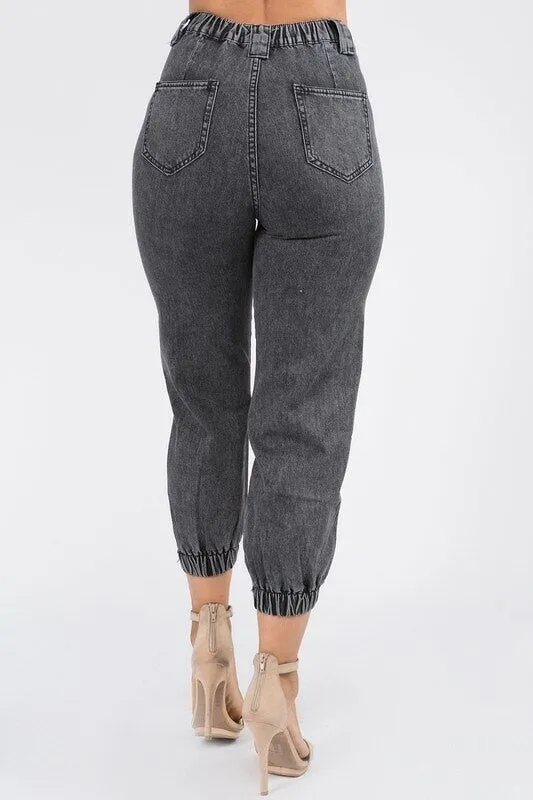 DENIM CARGO JOGGER