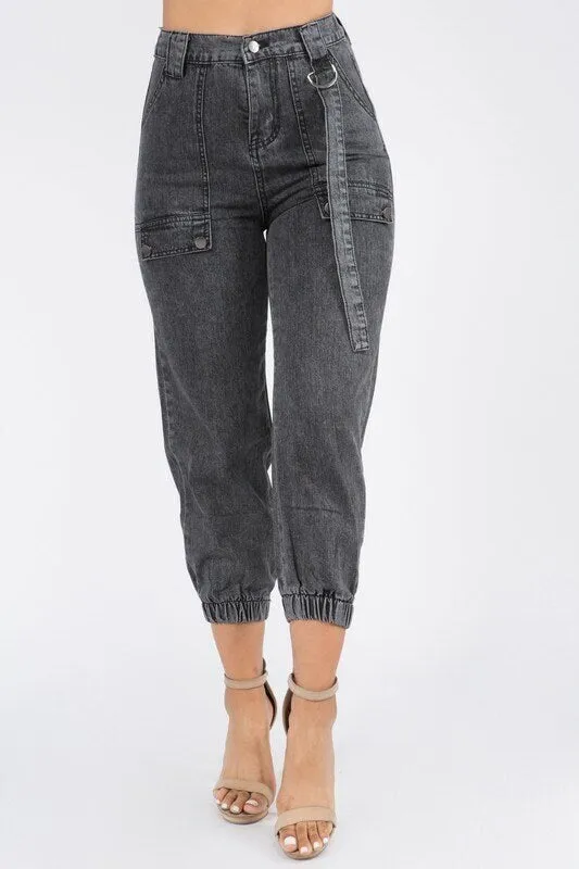 DENIM CARGO JOGGER