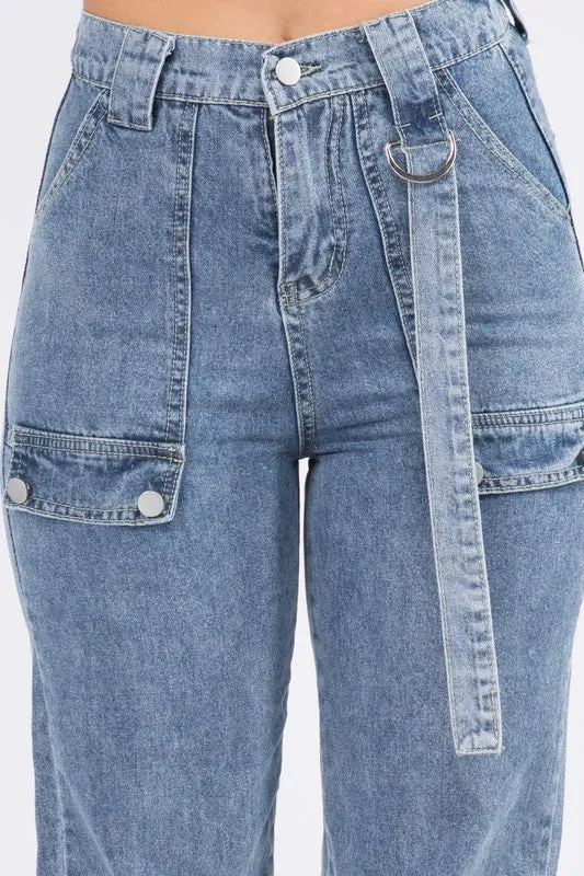 DENIM CARGO JOGGER