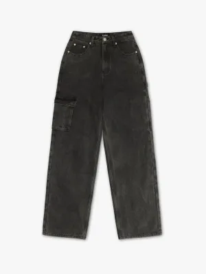 Denim Cargo Pants