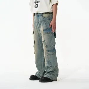 Denim Cargo Pants