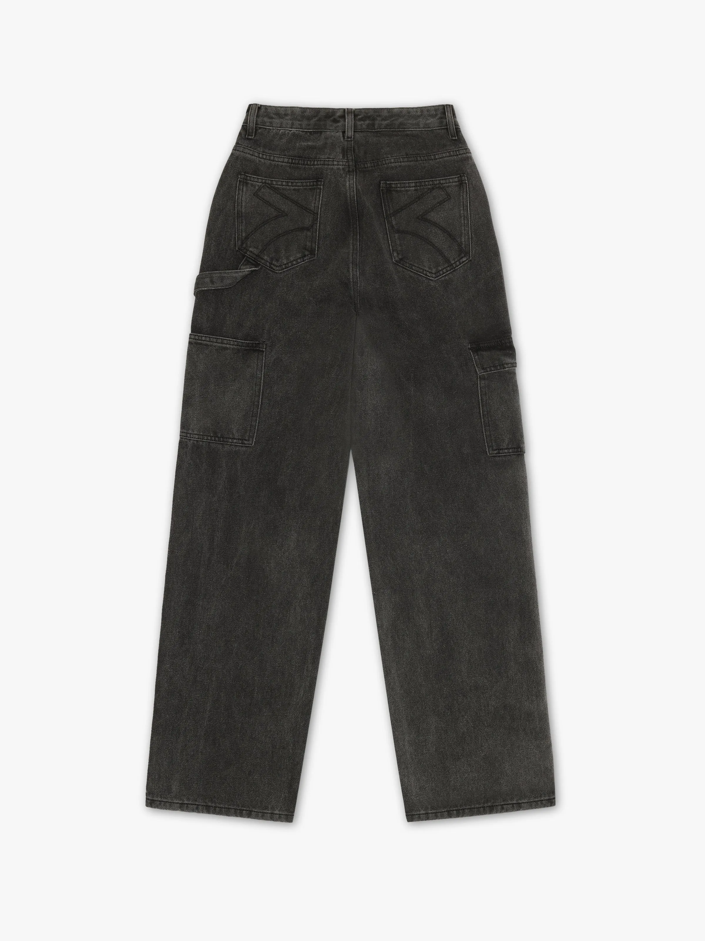 Denim Cargo Pants