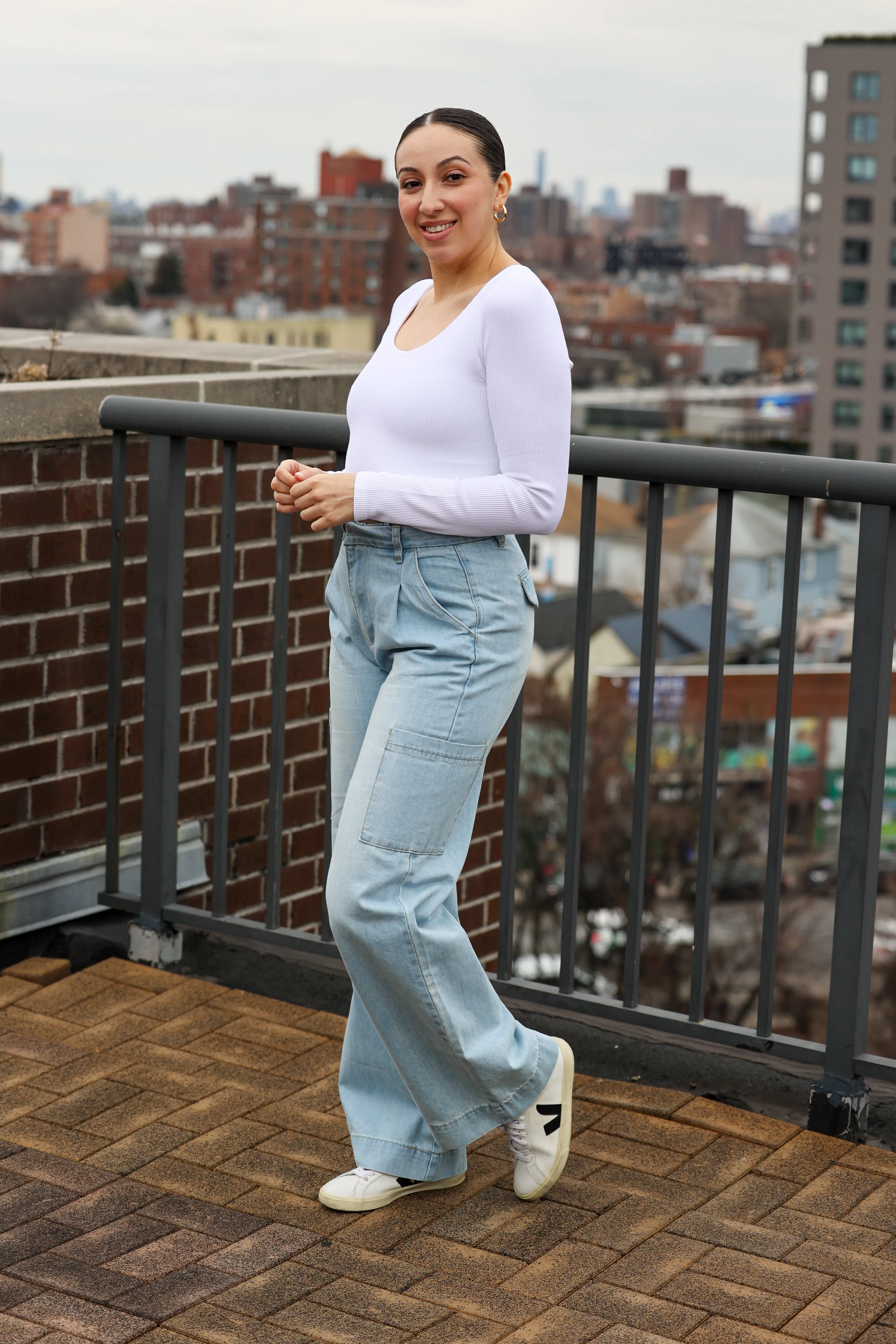 Denim Cargo Trouser