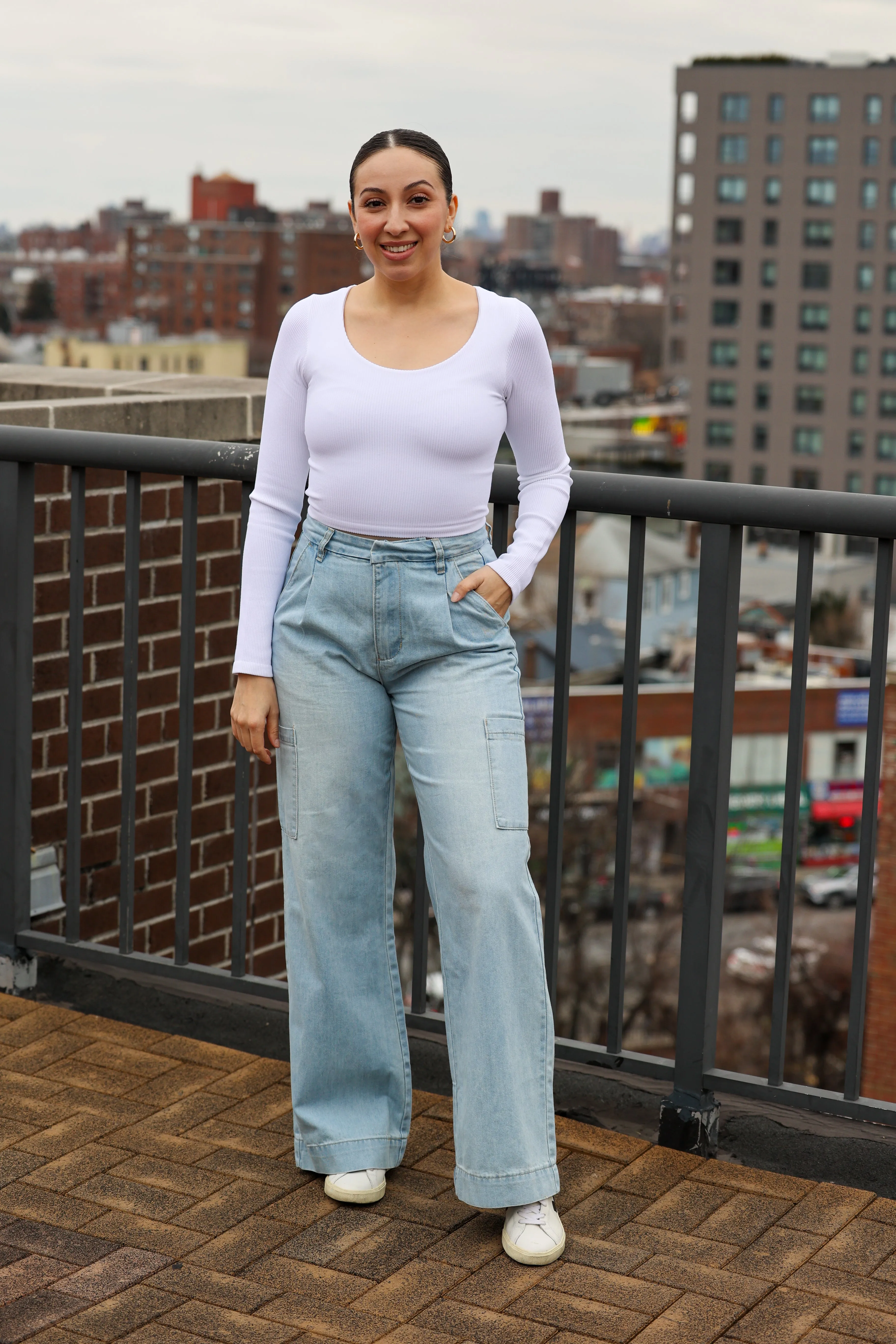 Denim Cargo Trouser