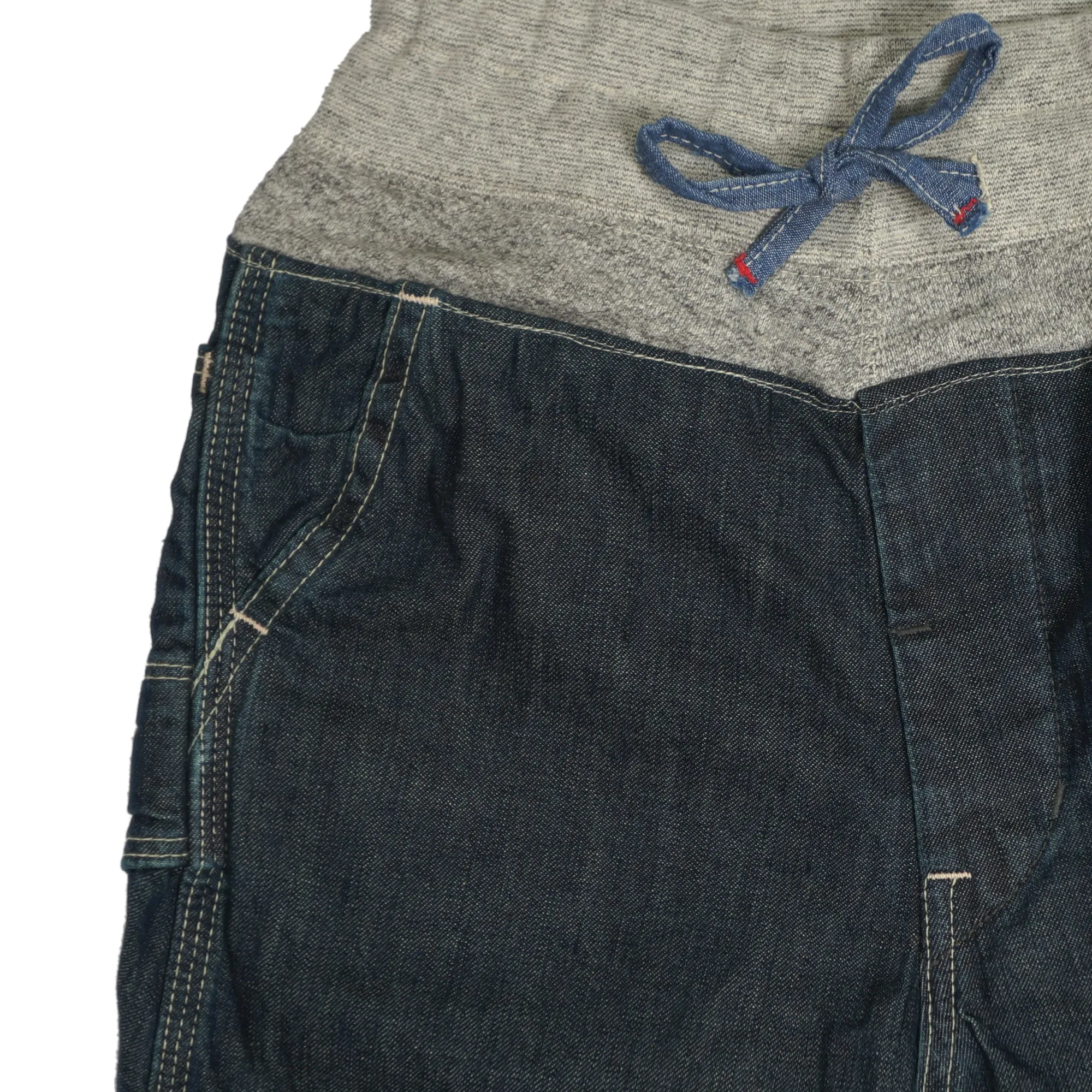 DENIM DUNGAREE PANTS