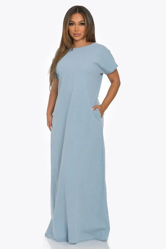 Denim Maxi Dress