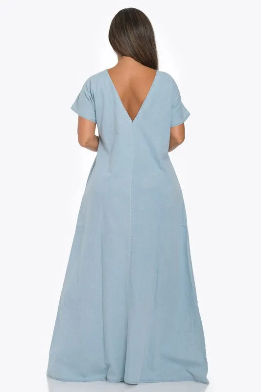 Denim Maxi Dress