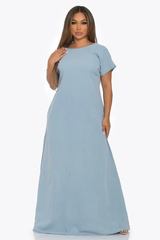 Denim Maxi Dress