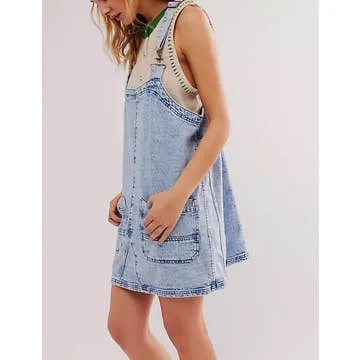 Denim Overall Dress