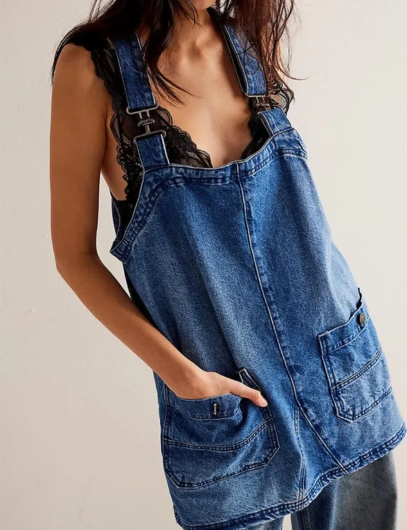 Denim Overall Dress