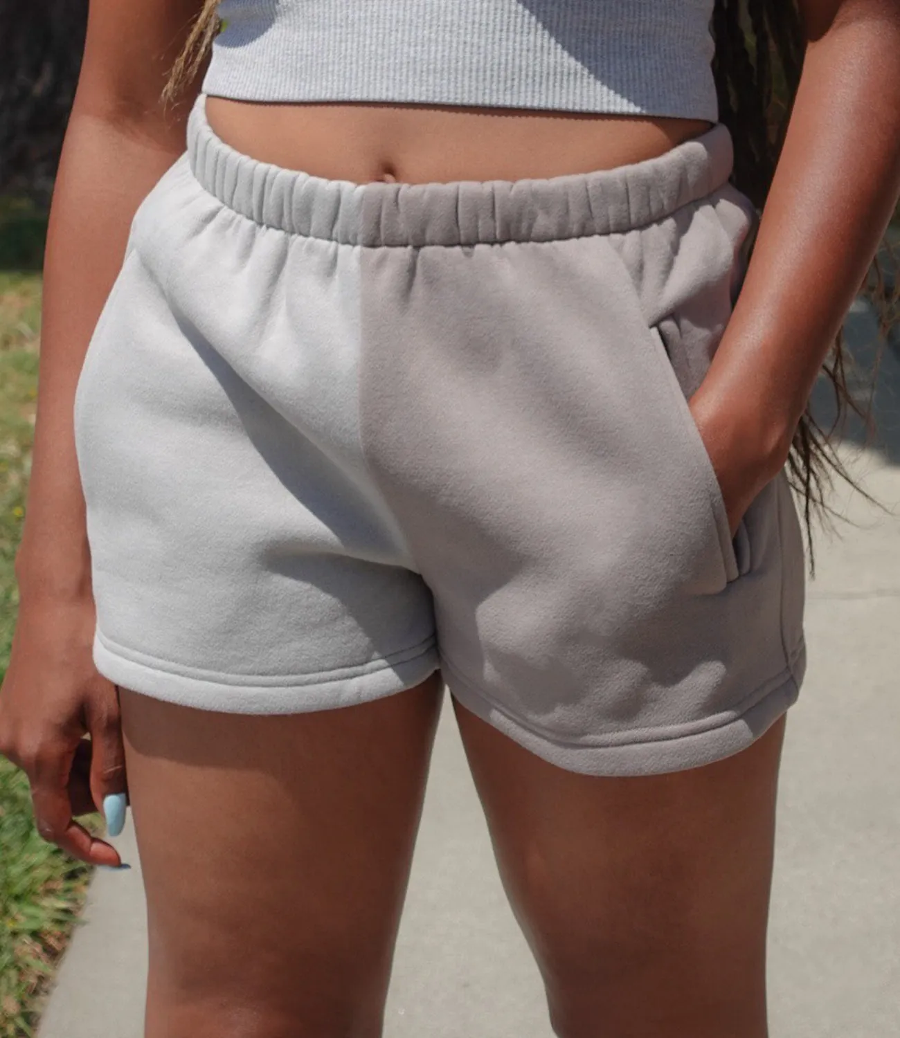 Dezi Half & Half Shorts(Grey)