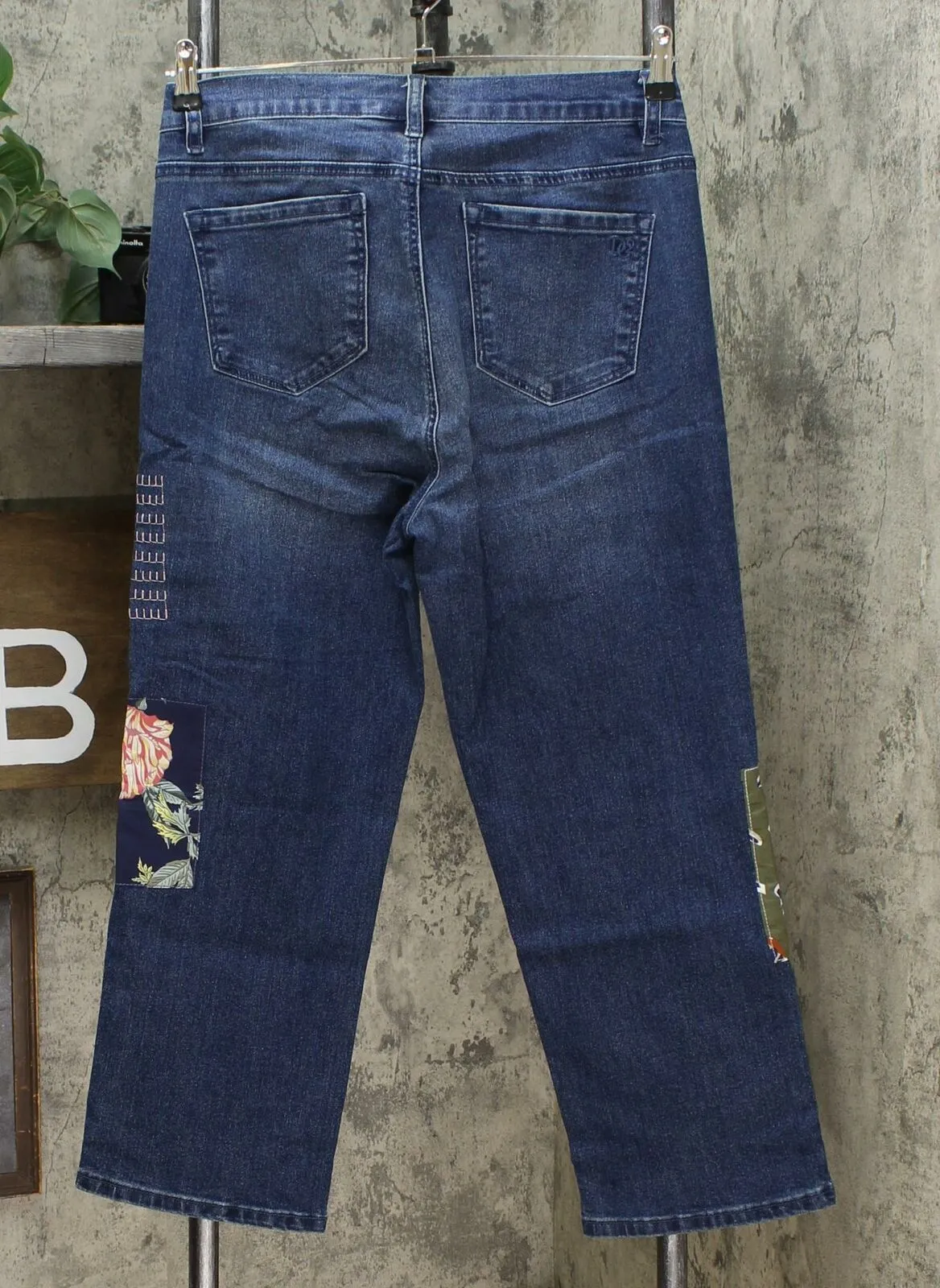 DG2 by Diane Gilman Women's Tall Classic Stretch Embroidered Cropped Jeans