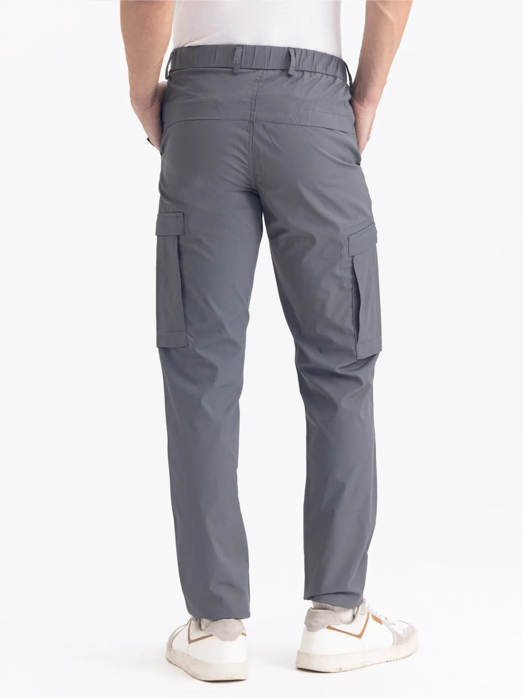 Dk Grey Plain Cargo Pants