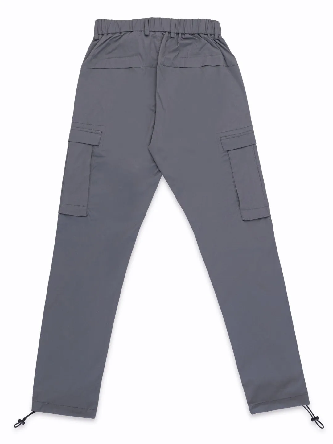 Dk Grey Plain Cargo Pants