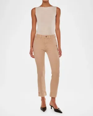DL1961 Mara Straight Instasculpt Straight in Almond Cuffed