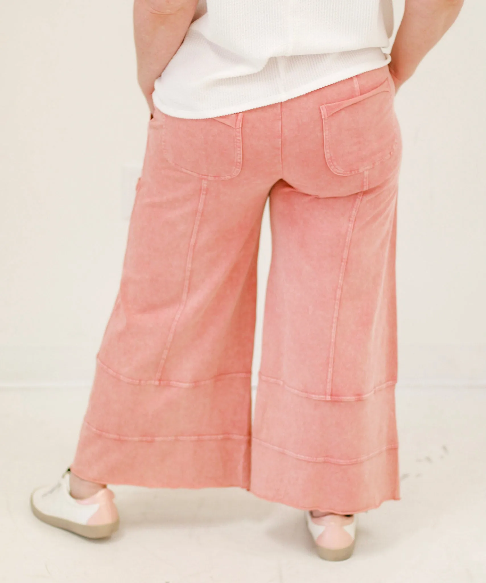Do You Love Me Wide Leg Pants in Mauve