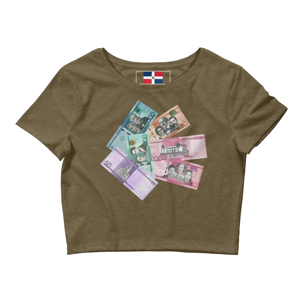 Dominican Pesos Crop Top