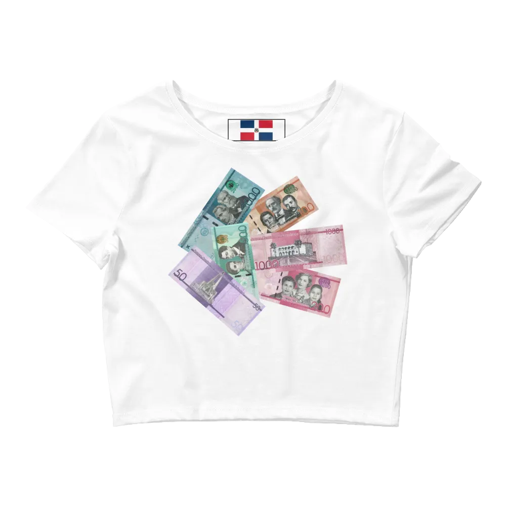 Dominican Pesos Crop Top