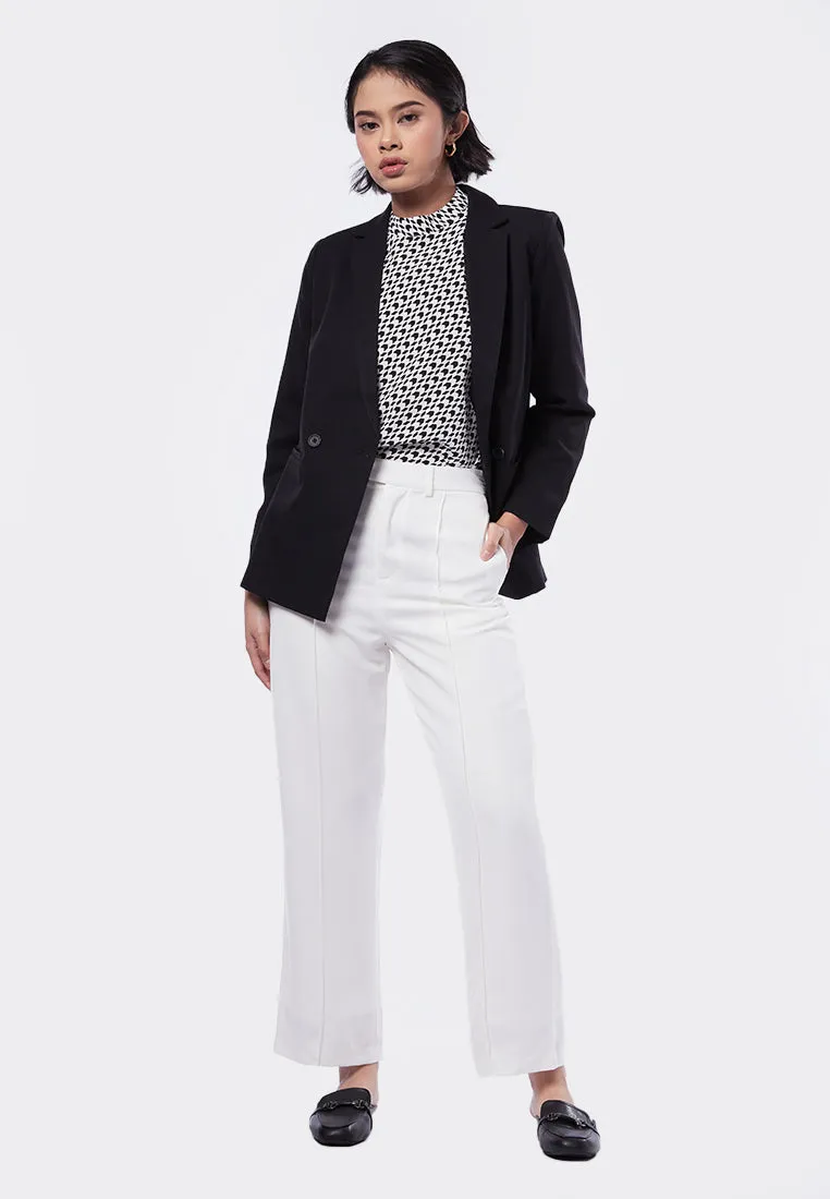 Double Breasted Long Blazer