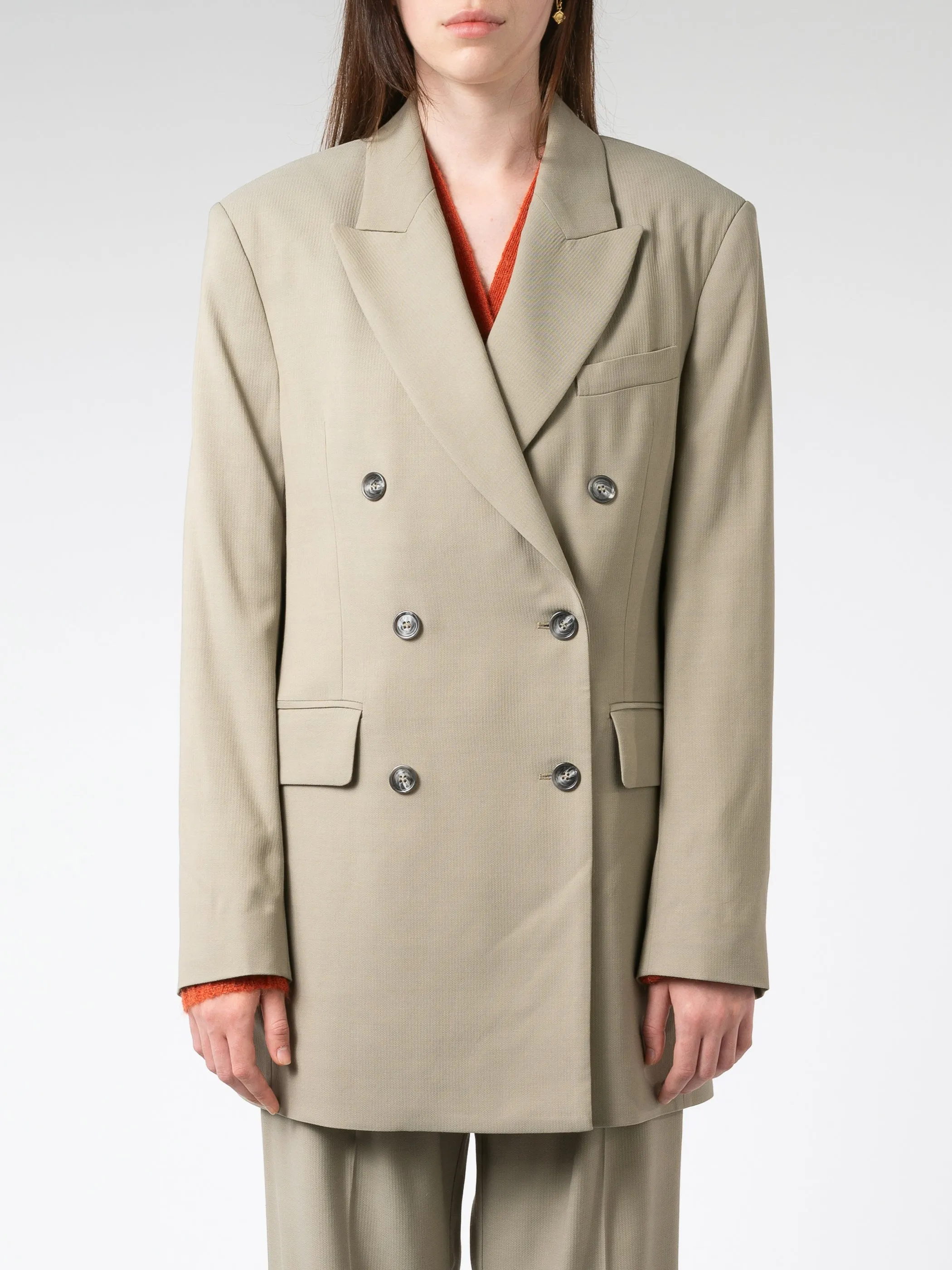 Double-Breasted Suit Jacket