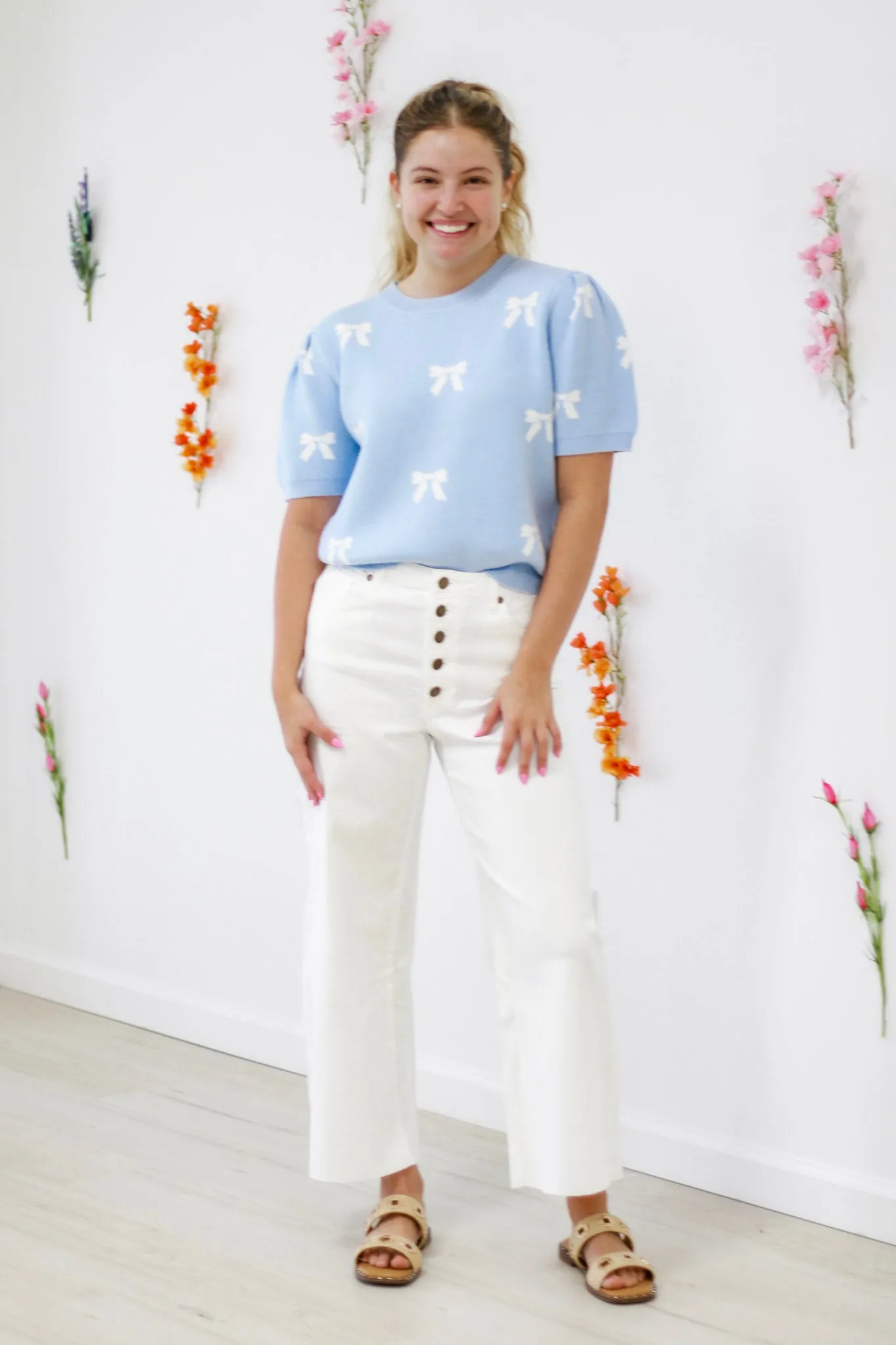 Downtown Vibes Wide Leg Pants in White