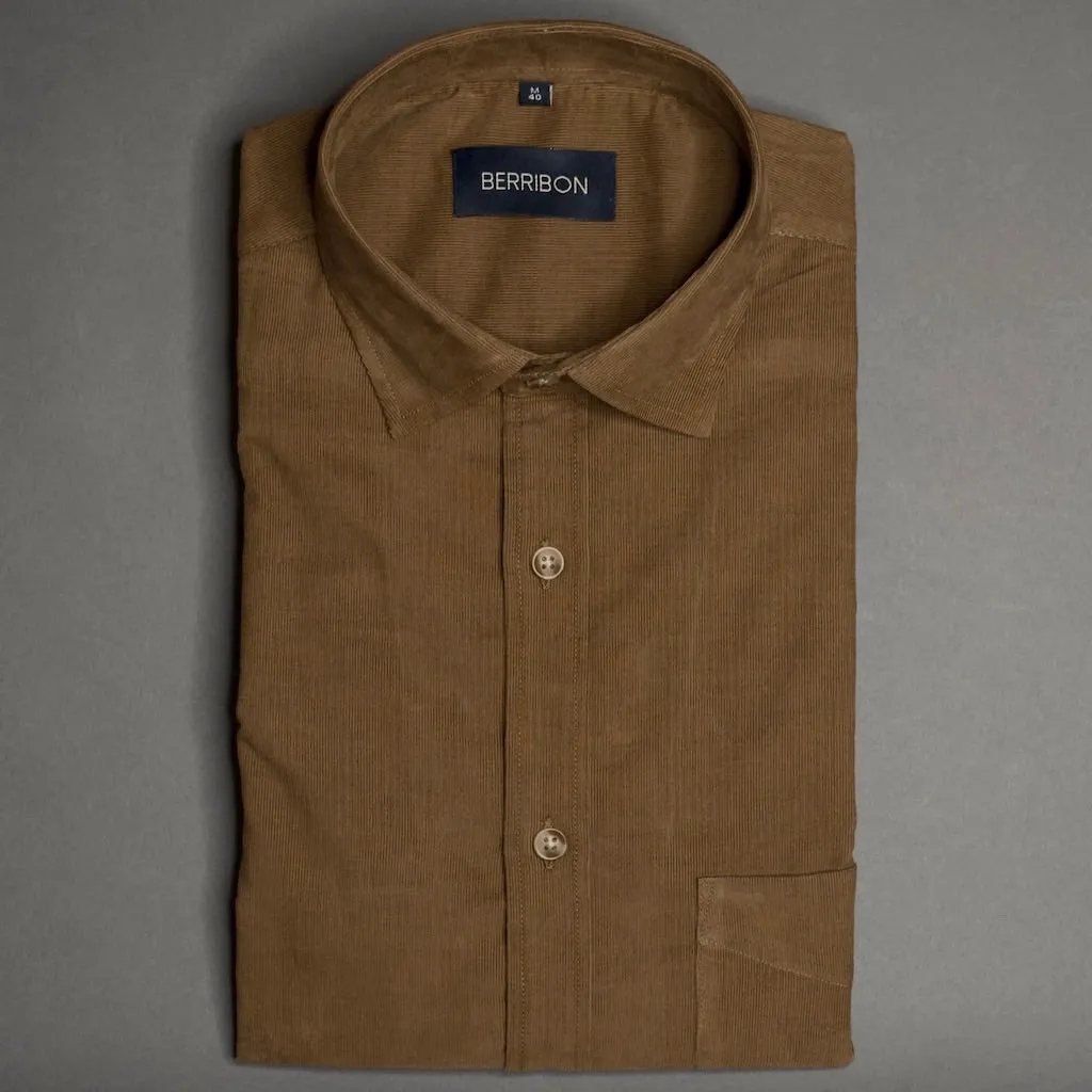 Dravite - Brown Corduroy Shirt