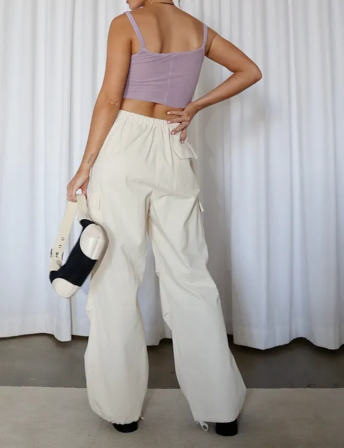 Drawstring Cargo Pants