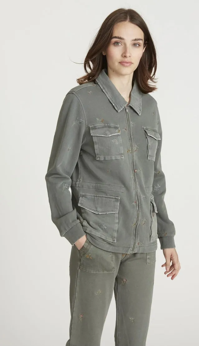 Driftwood Lena Bomber Jacket with Embroidery