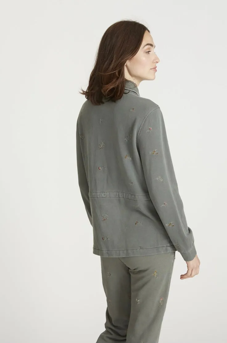 Driftwood Lena Bomber Jacket with Embroidery