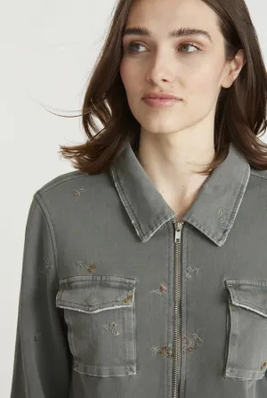 Driftwood Lena Bomber Jacket with Embroidery