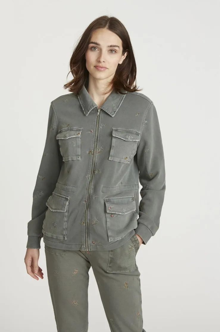 Driftwood Lena Bomber Jacket with Embroidery