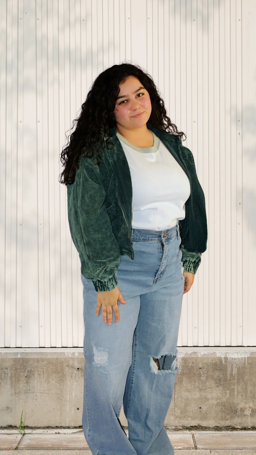 Easy Going - Long Sleeve Solid Woven Jacket - Corduroy