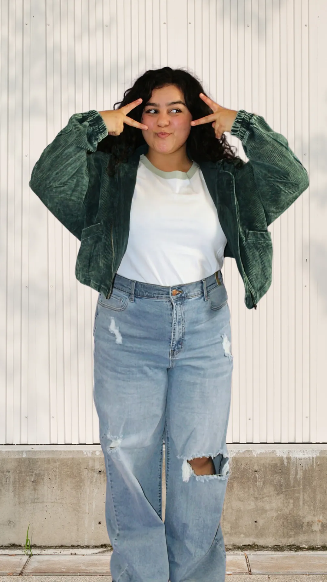 Easy Going - Long Sleeve Solid Woven Jacket - Corduroy