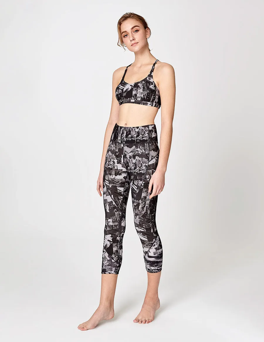 easyoga LA-VEDA Mover Cropped Tights - FA1 Montage Gray
