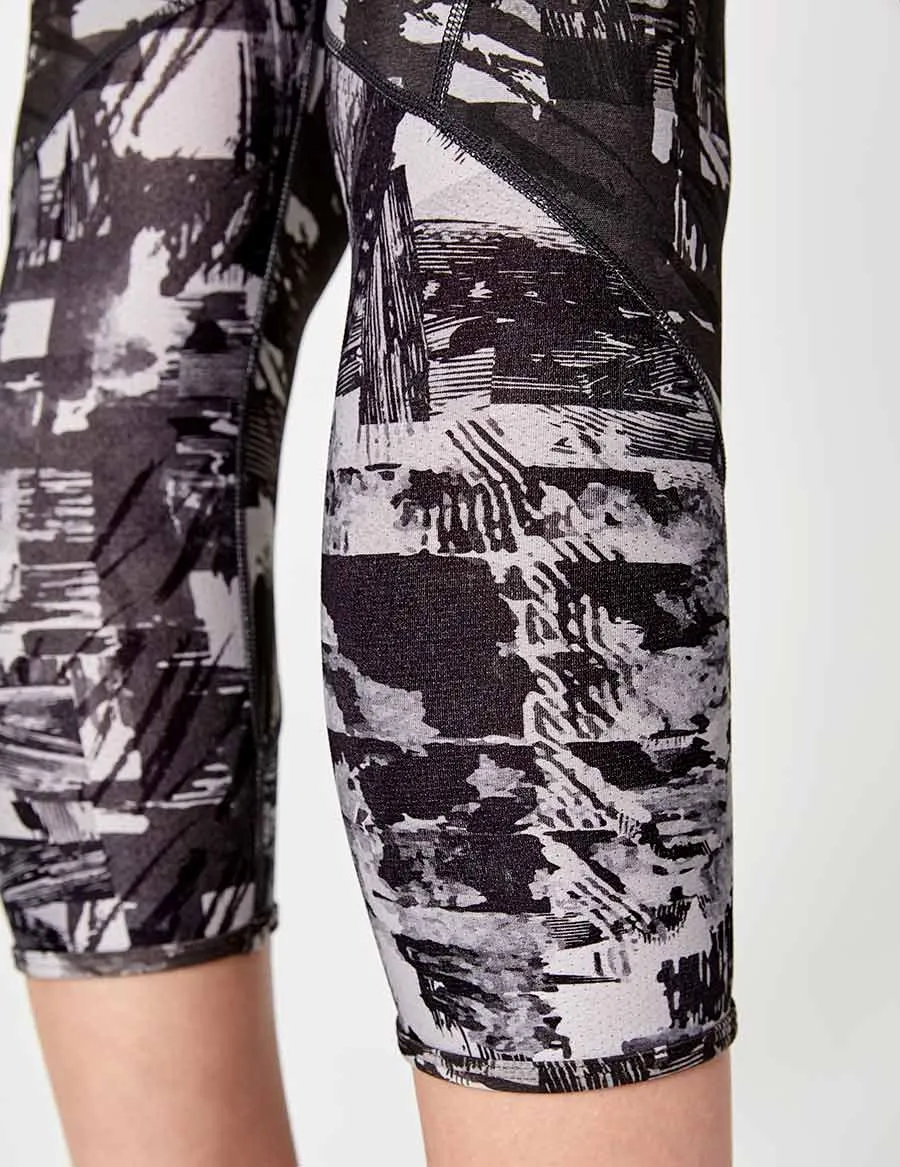 easyoga LA-VEDA Mover Cropped Tights - FA1 Montage Gray