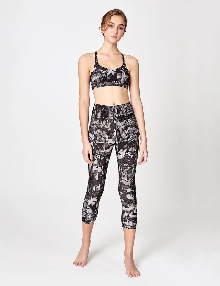 easyoga LA-VEDA Mover Cropped Tights - FA1 Montage Gray