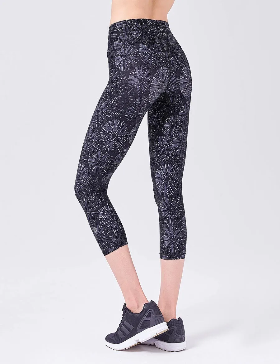easyoga LESPIRO Glossy Slim Capris - F60 Seashell Galaxy