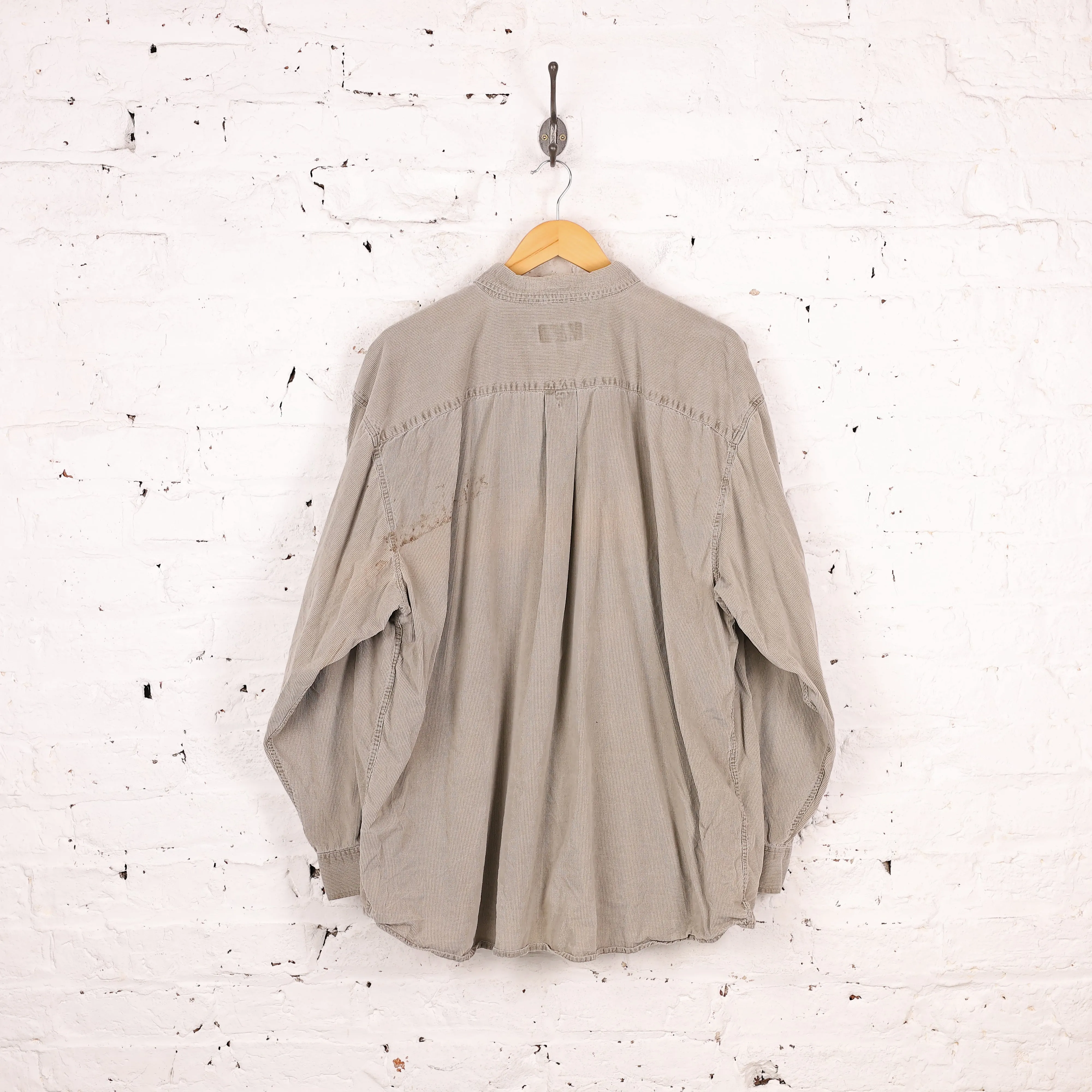 Eddie Bauer 90's Corduroy Shirt - Grey - XXL