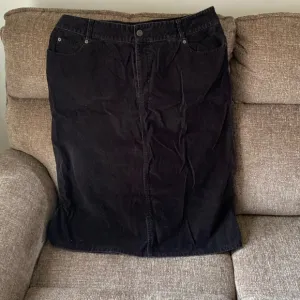 Eddie Bauer stretch corduroy midi skirt size 16 100% cotton