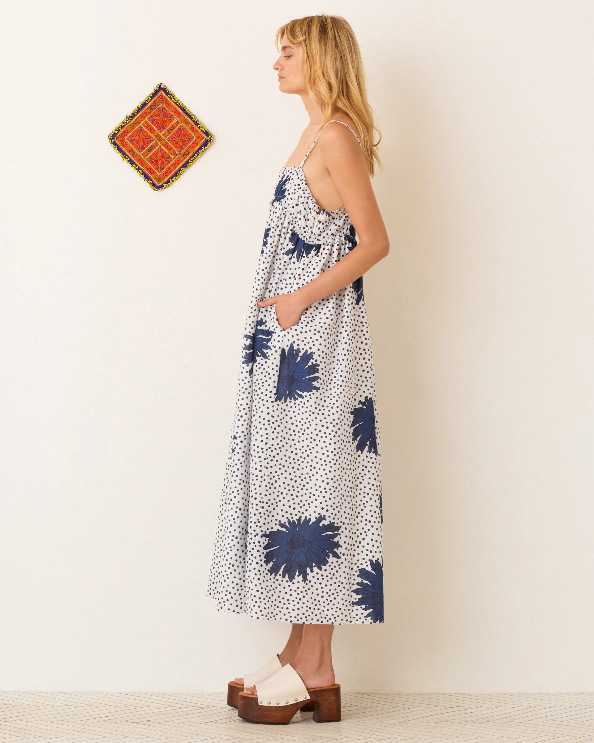 Eden Indigo Dahlia Dress