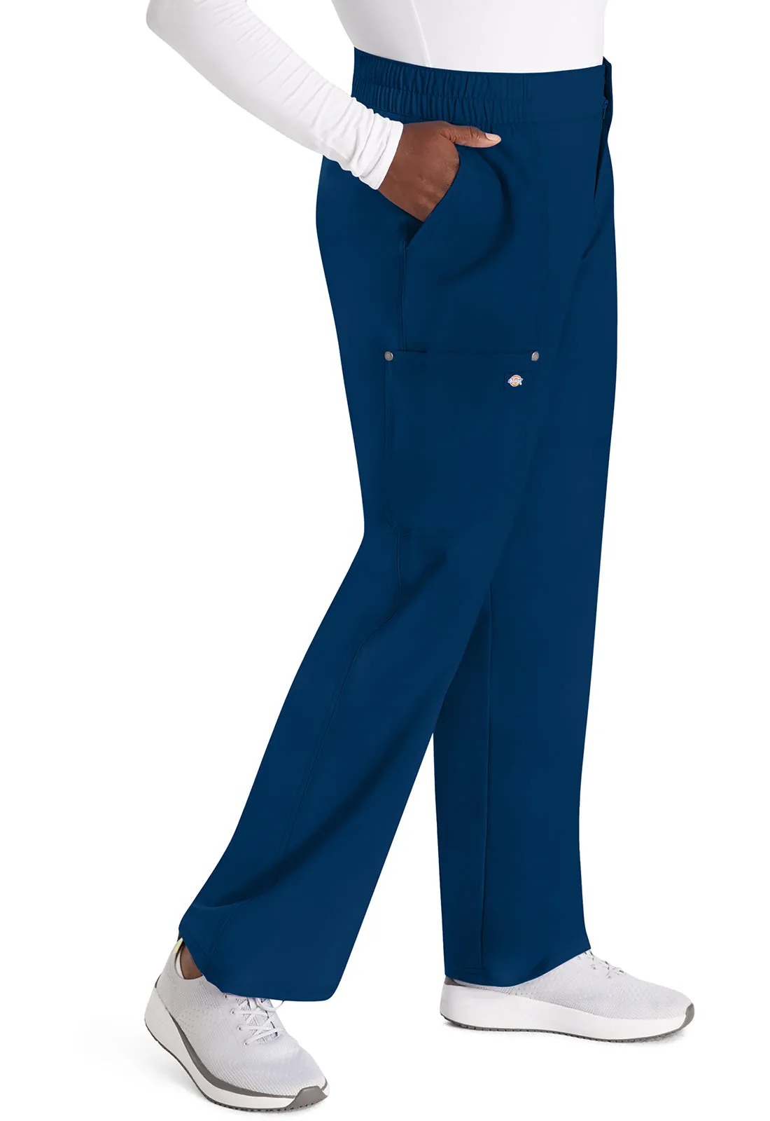 EDS NXT DK219 Mid Rise Zip Fly Wide Leg Cargo Pants Navy