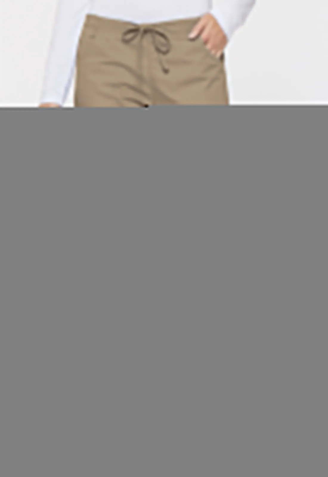 EDS Signature 86206 Mid Rise Drawstring Cargo Pants Dark Khaki