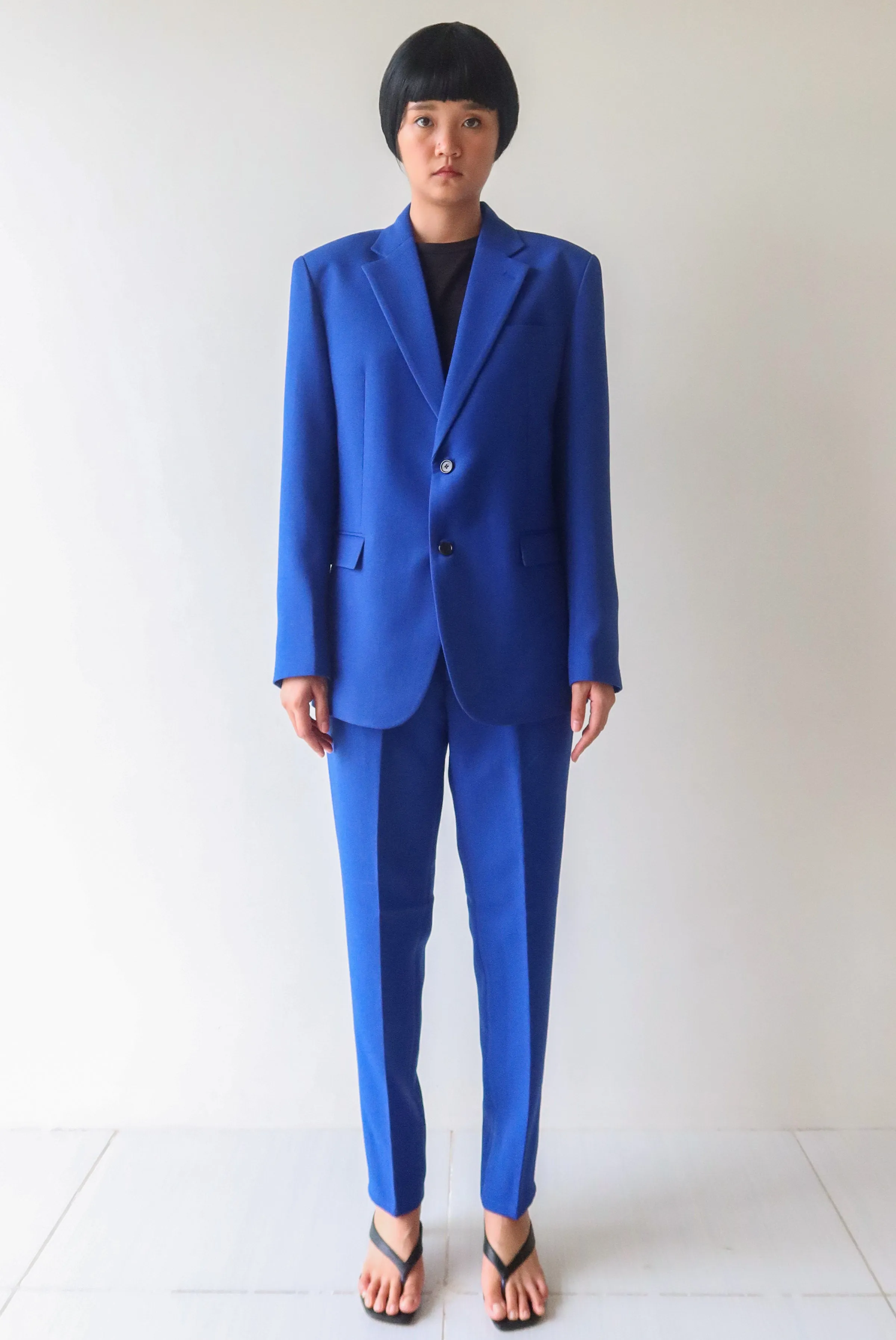 Electric Blue Single Breasted Suit Set