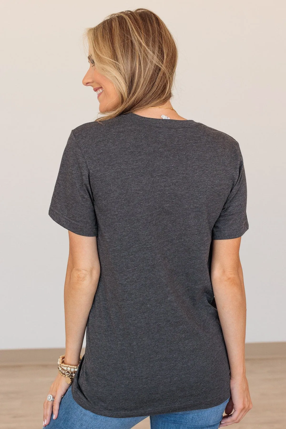 Electric Love "Mama" Graphic Tee- Charcoal