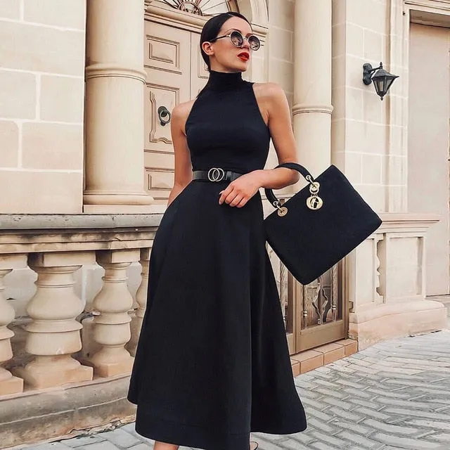 Elegant Vintage Flare Winter Retro Dresses