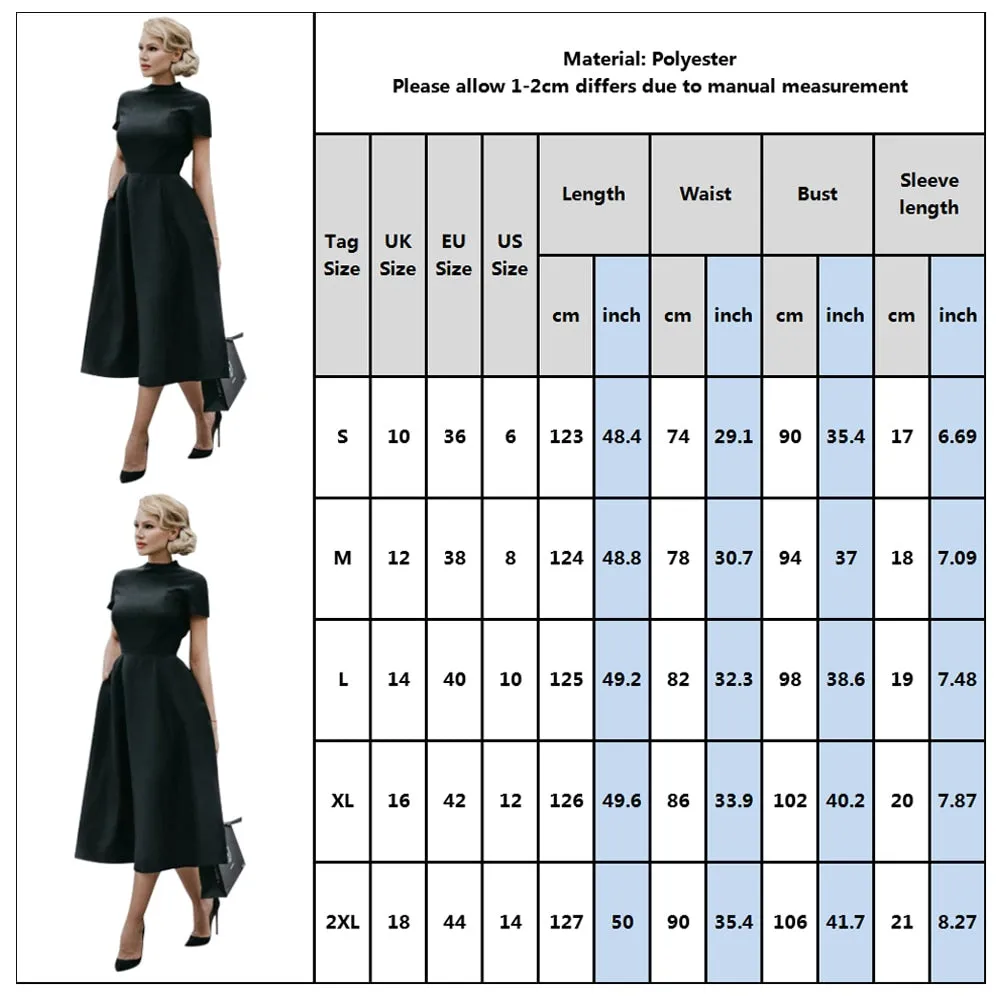 Elegant Vintage Flare Winter Retro Dresses