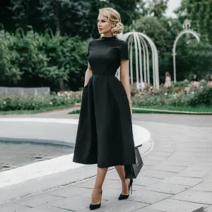 Elegant Vintage Flare Winter Retro Dresses