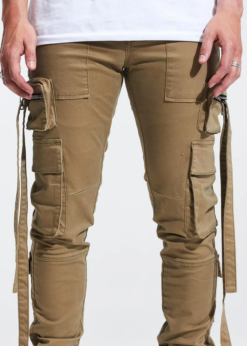 Embellish DIEGO Cargo DENIM (Khaki)