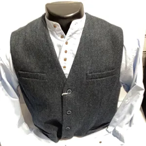 Emerald Isle Wool Blend Waistcoat Blue