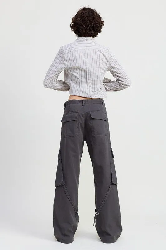 Emory Park Baggy CARGO PANTS WITH POCKET DETAIL